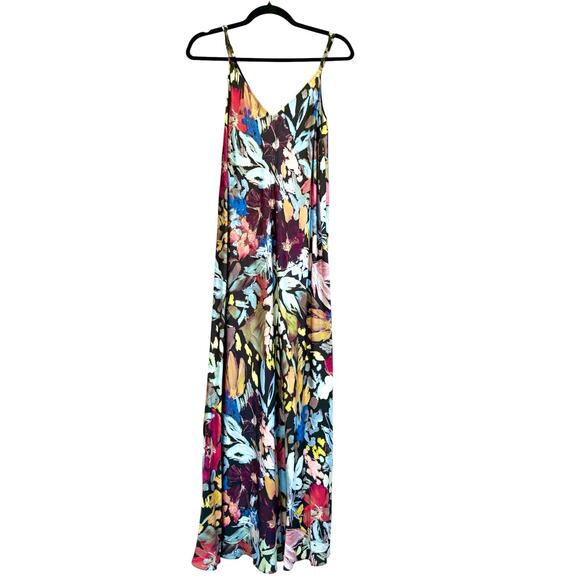 Ted Baker London Dresses & Skirts - Ted Baker London Adamela Floral Maxi Dress Size 4 Black Multicolor Slip Dress